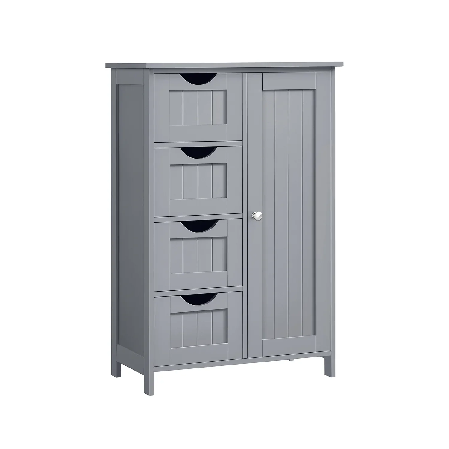 Armario de Baño Estrecho Cómoda con Cajones Estante Ajustable