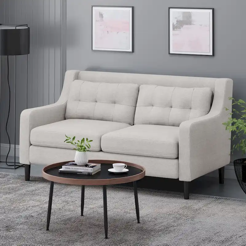 Christopher Knight Home Galene Modern Fabric Loveseat - Dimensions: 58"W x 33.5"L x 34.5"H