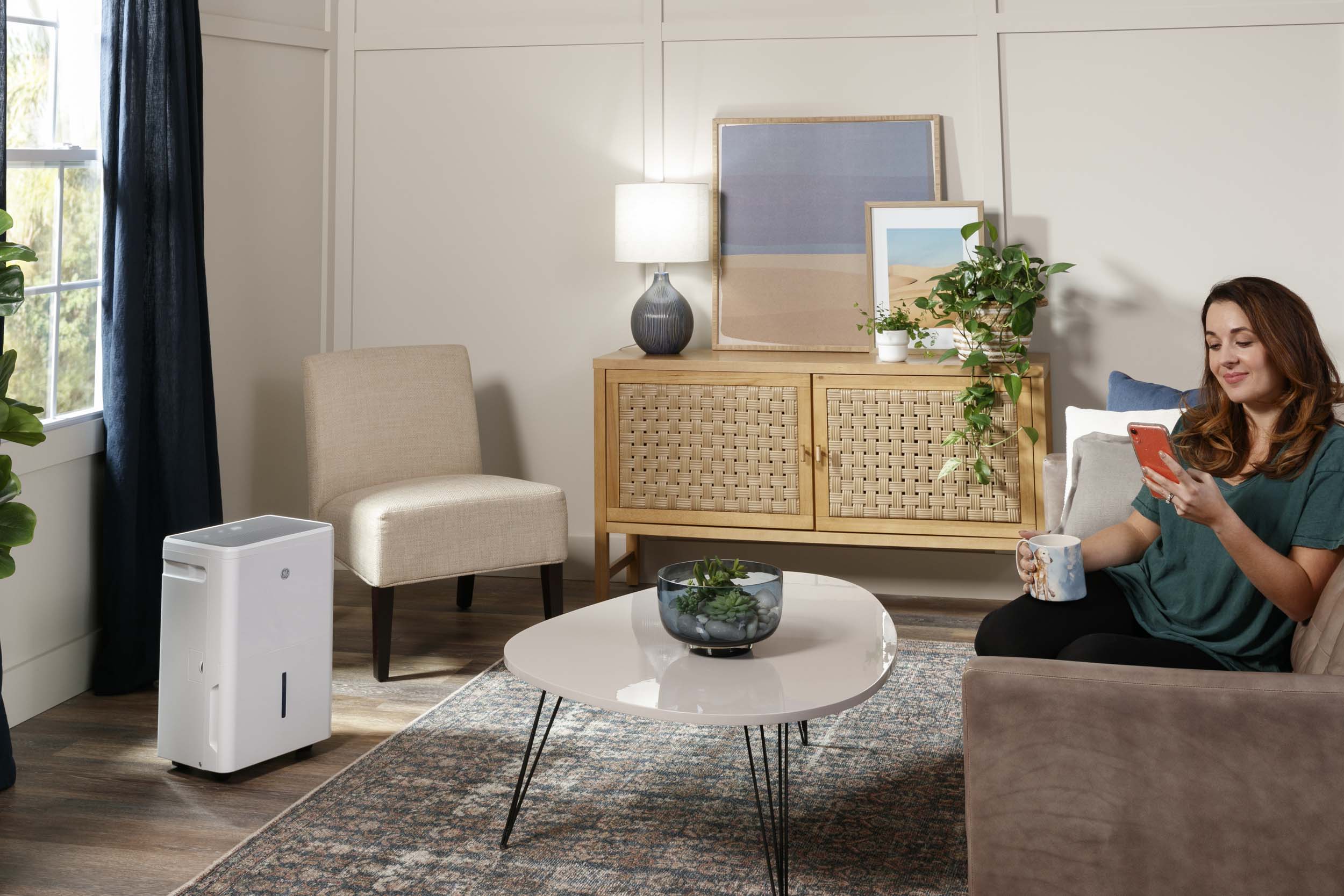 2025 Ge Appliances ADYR35LC Ge? Draagbare Energy Star? Ontvochtiger van 35 Pinten met Smart Dry-functie voor Zeer Vochtige Ruimtes