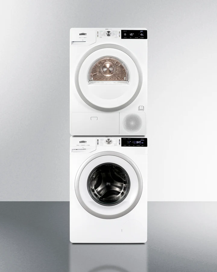 Summit 24" Washer/Heat Pump Dryer Combination Complete Laundry Station