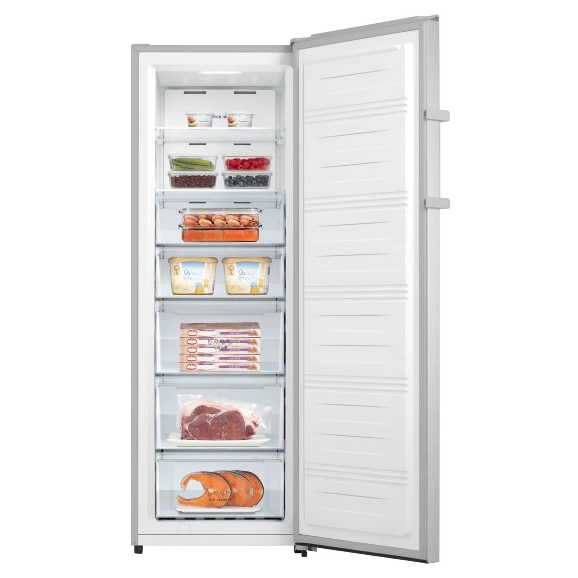 SPC Gefrierschrank H-GS240CNF-INOX-Look, 240 L, C-KL, NoFrost, Inverter-Technologie