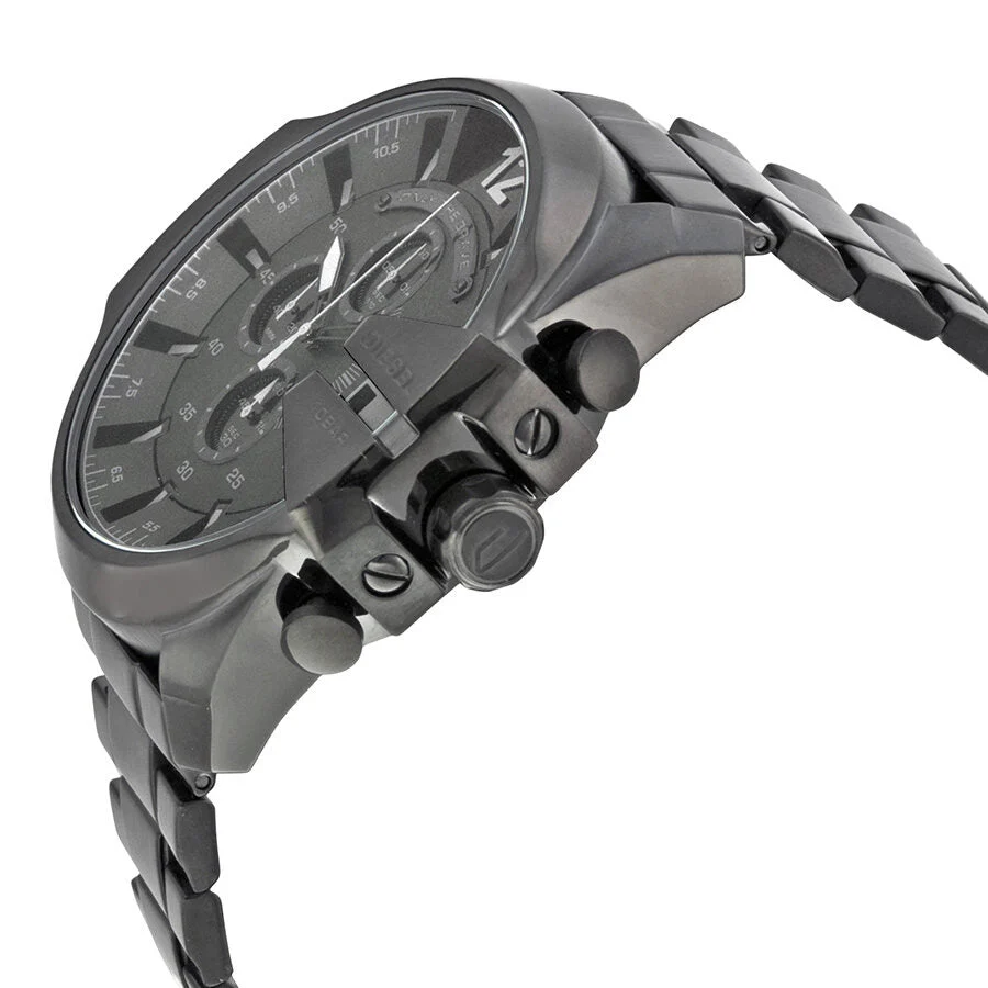 Diesel Mega Chief  Chronograph Black Dial Men's Watch DZ4355