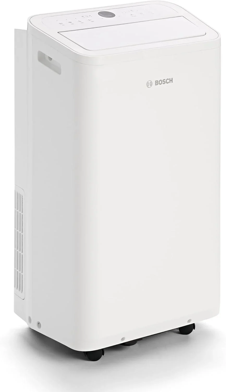 Acondicionador de aire móvil Bosch Cool 4000 - 3 en 1: aire acondicionado, deshumidificador, ventilador - 2,6 kW para habitaciones de hasta 35 m² - Con modo automático, modo silencioso y modo de suspensión