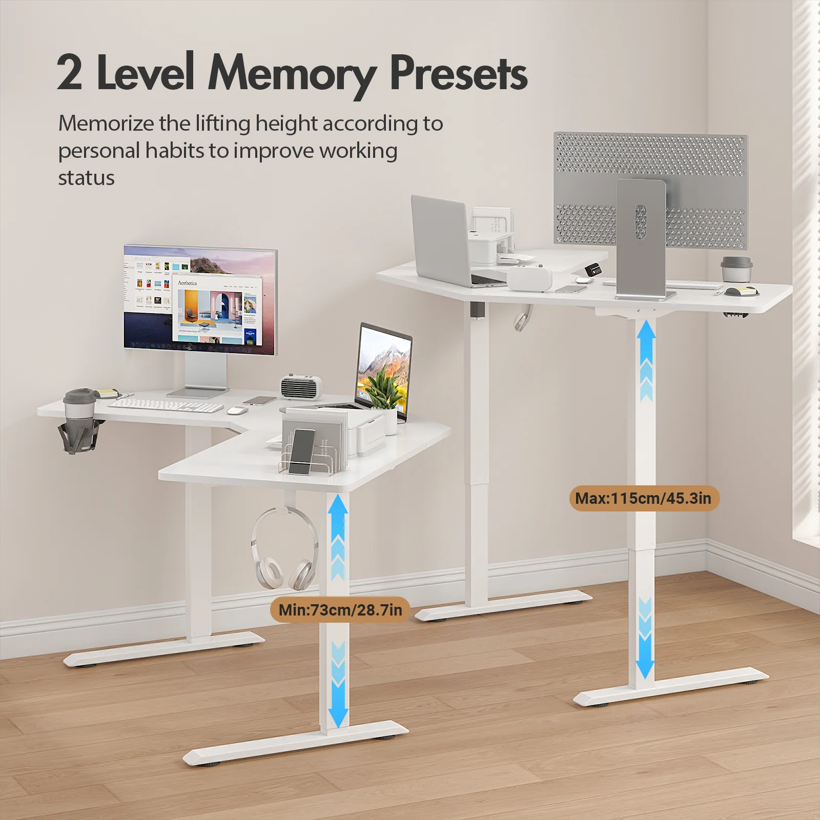 Electric Standing Desk L Shaped