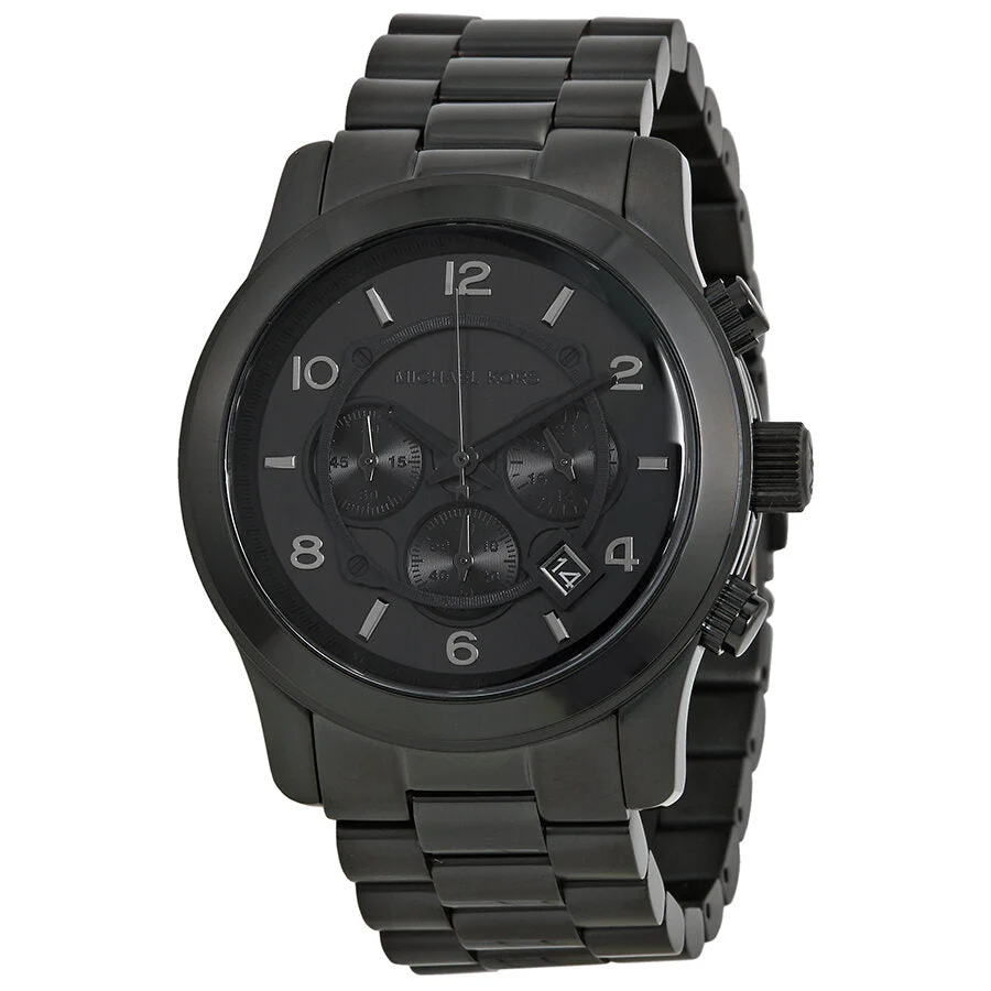 Michael Kors Oversized Runway Chronograph Black Men's Watch - MK8157