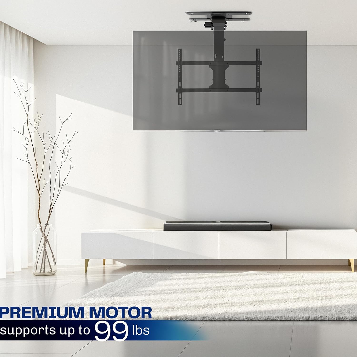 VIVO Electric Ceiling TV Mount, 37–70