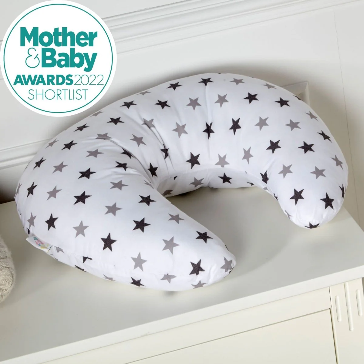 Breast Feeding Maternity Nursing Pillow - Silver Twinkle