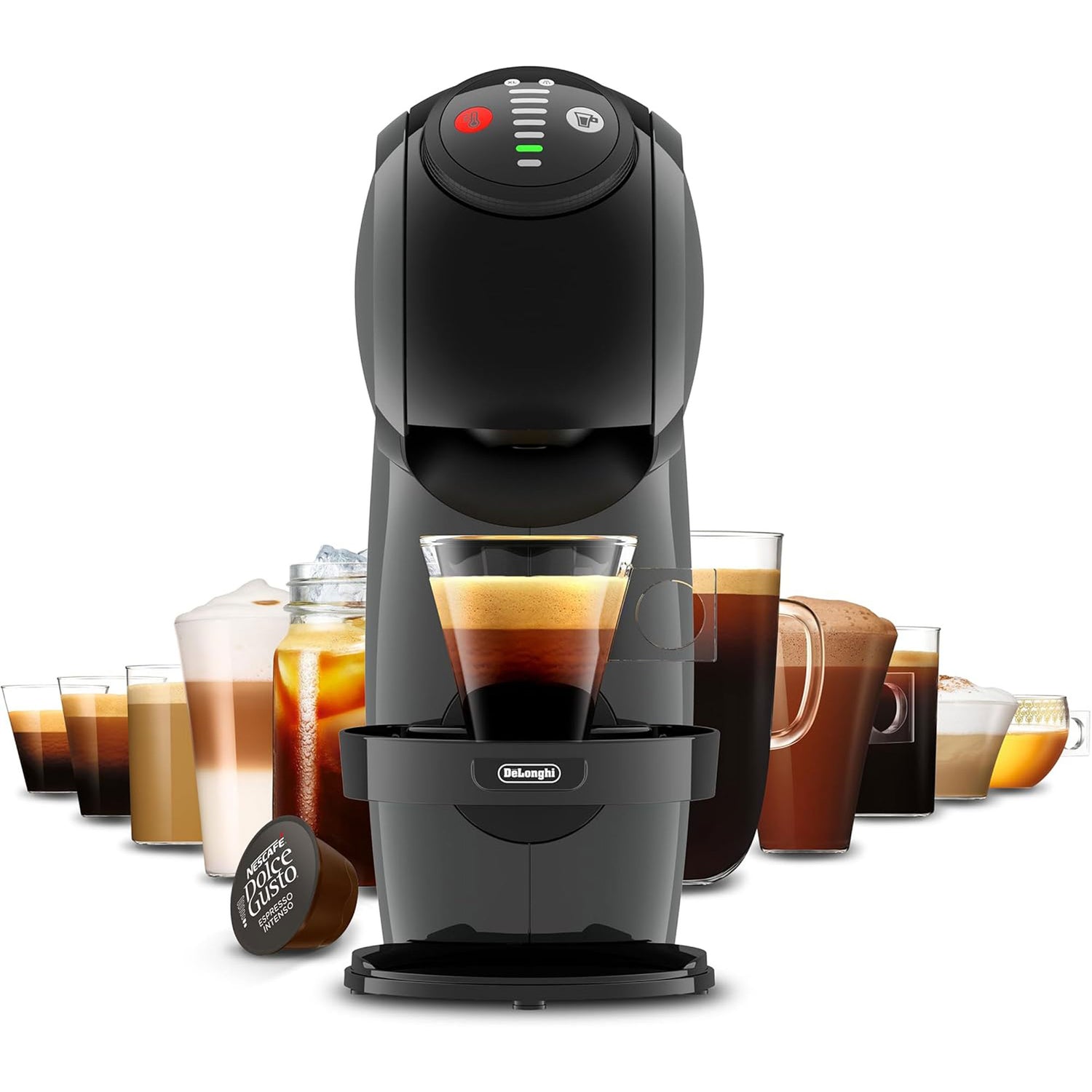 Delonghi Genio S Nescafe Dolce Gusto Coffee Machine - Anthracite | EDG226.A