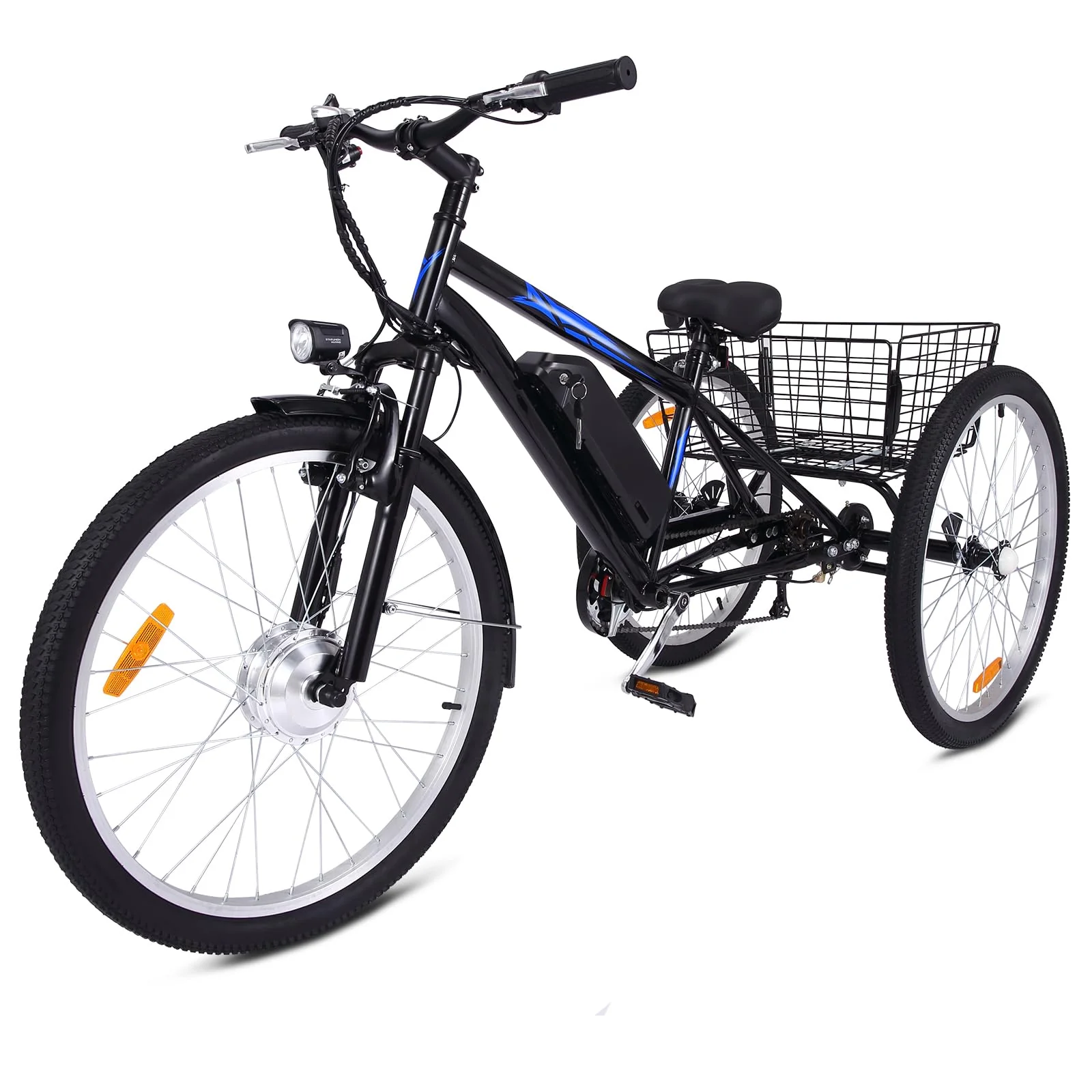 Garvee 3 Wheel Electric Bicycle for Men Women, 350W Motor Electric Tricycle for Adults, 26