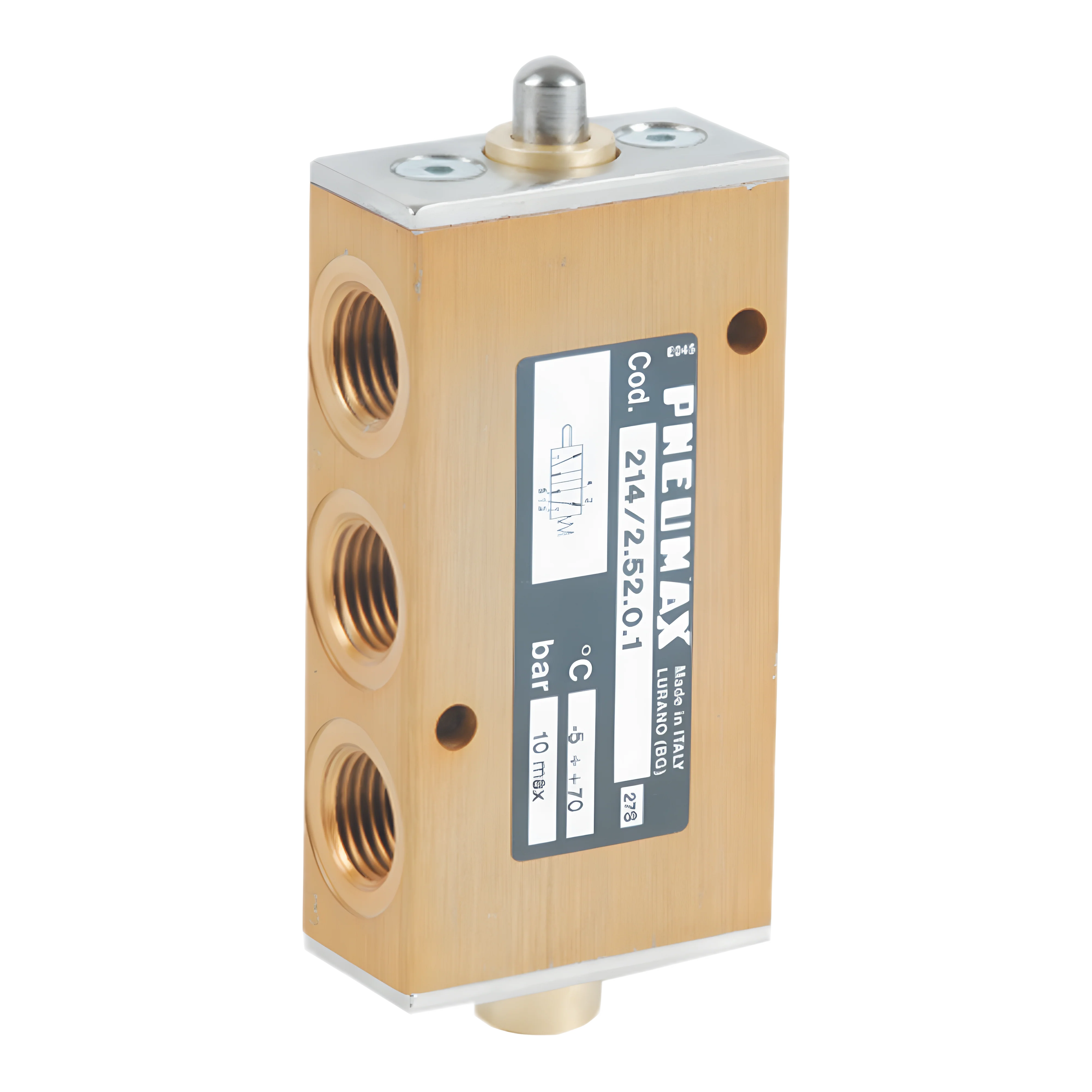 Pneumax 214/2.52.0.1 5/2 Plunger Valve