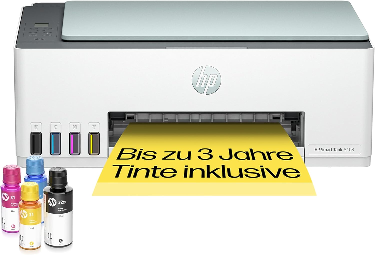 HP Smart Tank 7605 4-in-1 Multifunktionsdrucker (WLAN; Duplex; ADF) – 3 Jahre Tinte inklusive, 3 Jahre Garantie, großer Tintentank, hohe Reichweite, Drucken in hoher Qualität