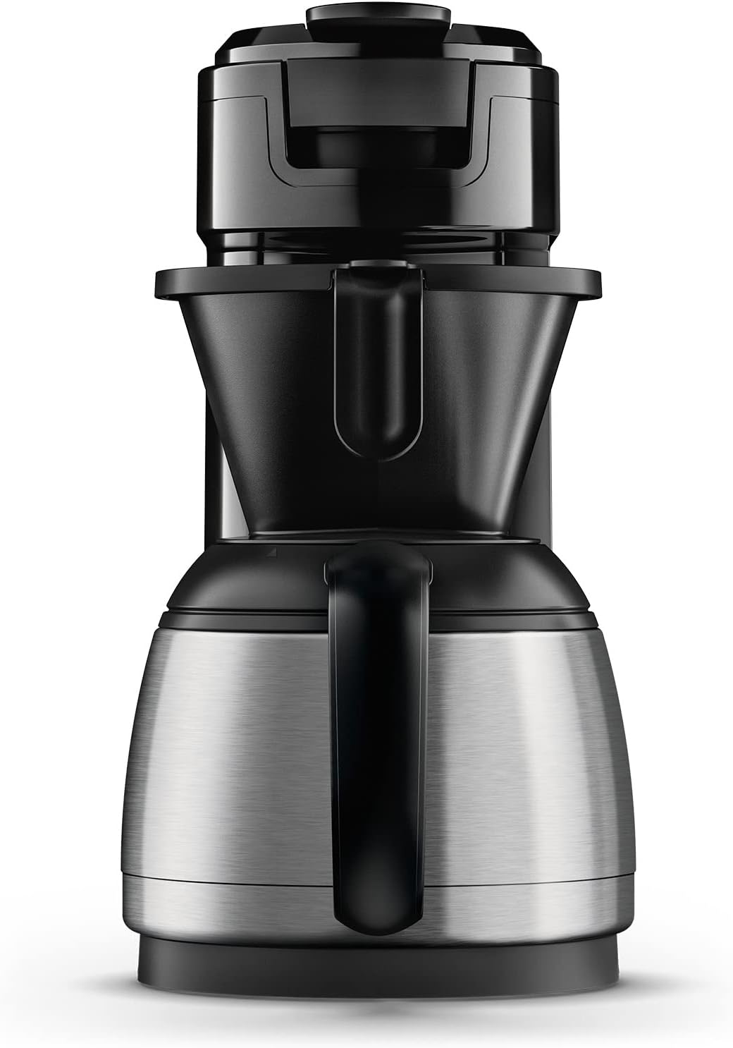 Philips Senseo Switch Pad- und Filterkaffeemaschine, 2-in-1-Brühtechnologie, 1-Liter-Wasserbehlter, 7 Tassen in einem Durchgang, Klavierlackschwarz (HD6592/64)
