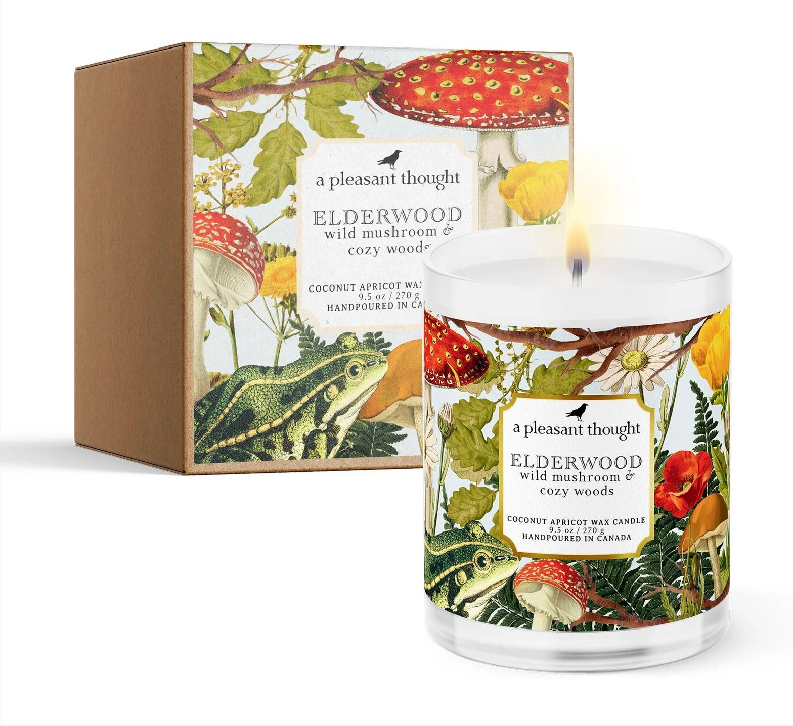 ELDERWOOD | WILD MUSHROOM & COZY WOODS CANDLE A Pleasant Thought