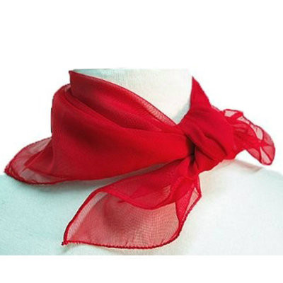 12 PACK Neck Scarves | Short Sheer Chiffon 25
