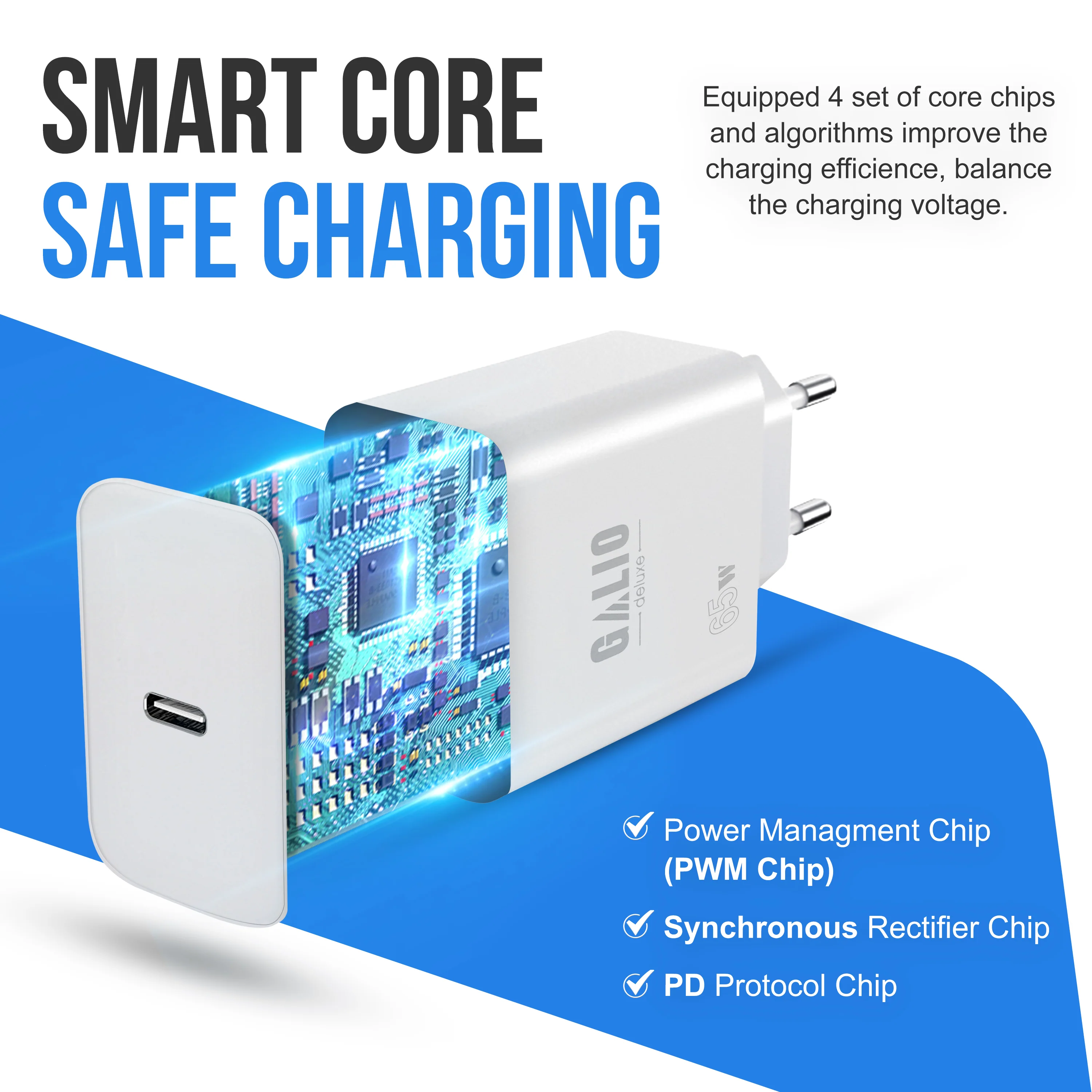 45W USB-C Schnellladegerät mit Kabel �?Netzteil, Ladegerät & Ladeadapter für iPhone, Samsung, Xiaomi & Huawei