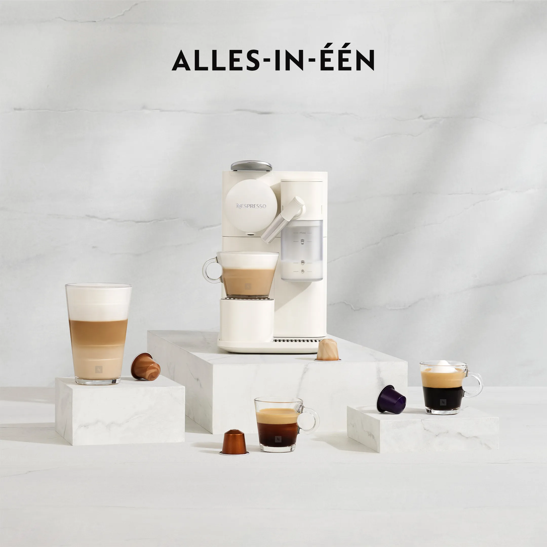 De'Longhi Nespresso Koffiemachine Lattissima One White