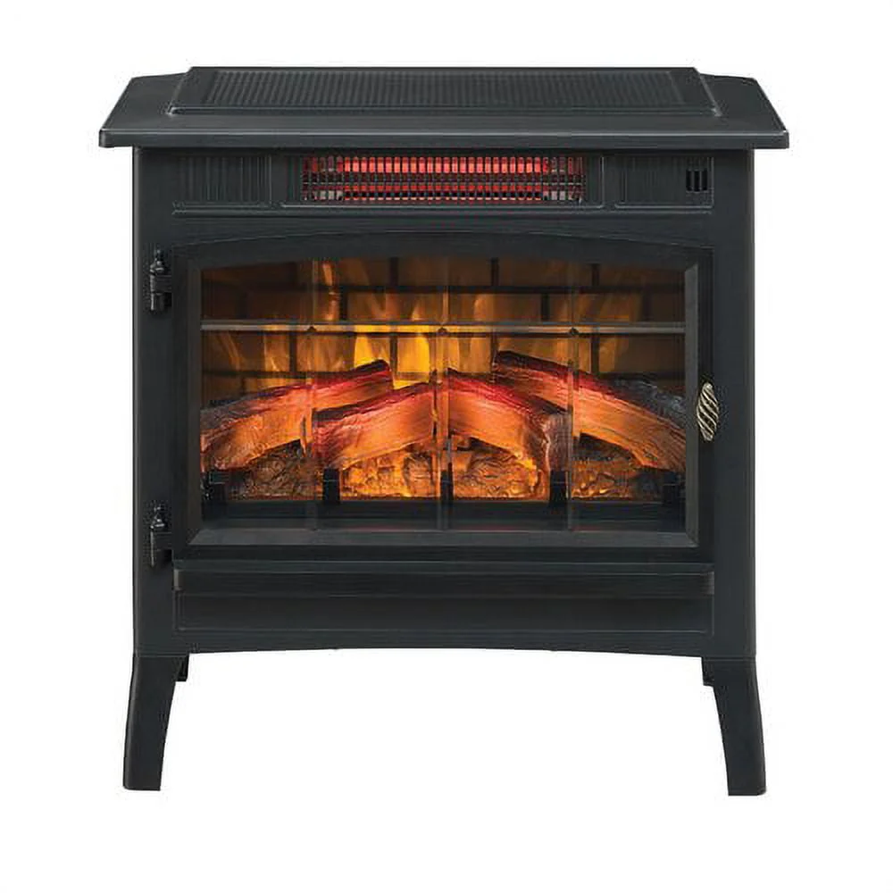 Duraflame 3D 24 W x 23.4 H x 12.9 D 34.1lb Infrared Electric Fireplace Stove - Cream