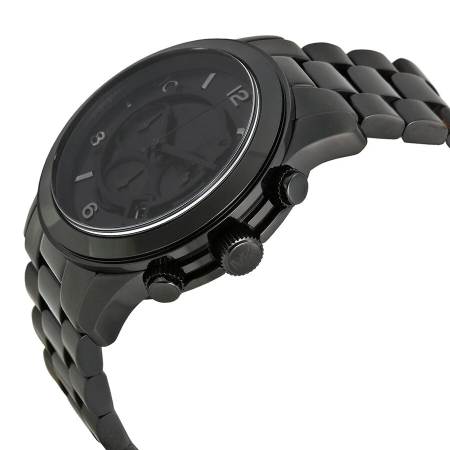 Michael Kors Oversized Runway Chronograph Black Men's Watch - MK8157