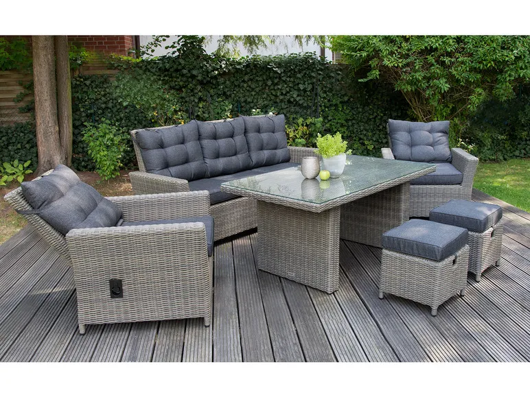 Alu-Luxus Dining-Set »Asti«, 6-teilig