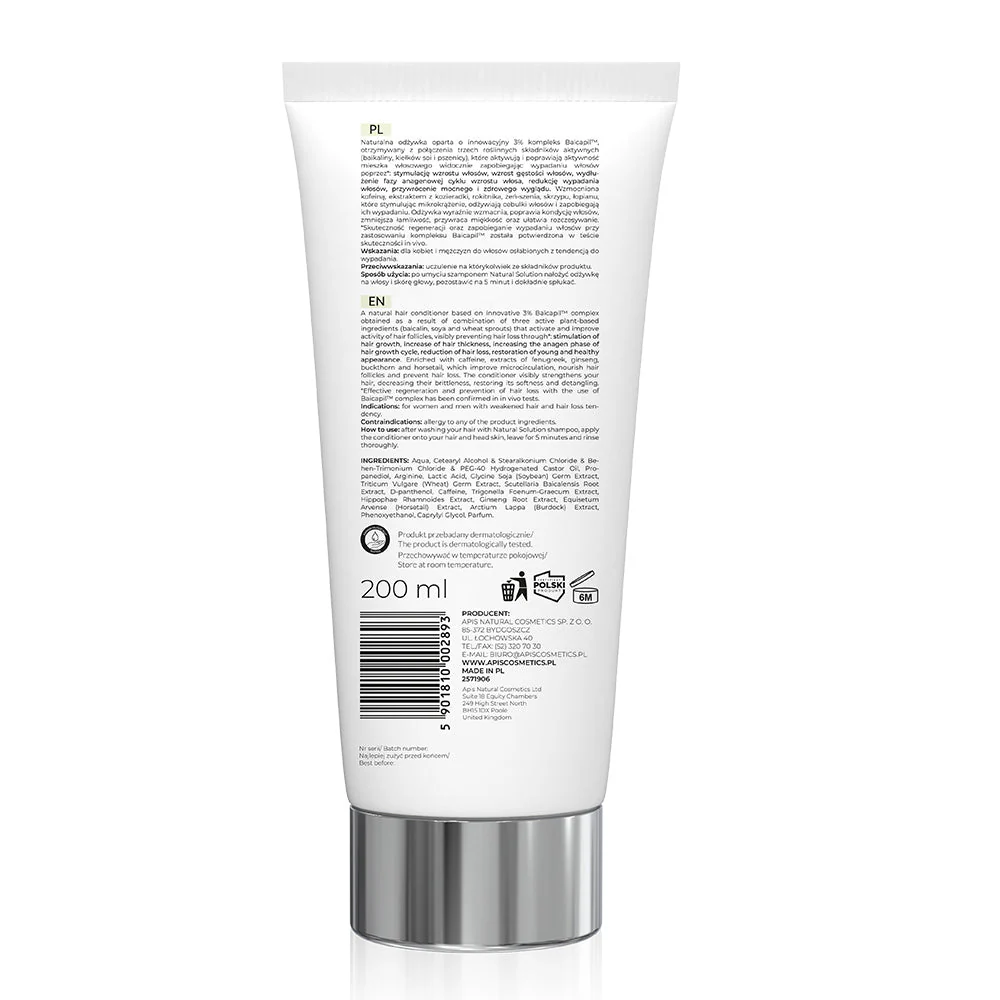 Apis Natural Solution Anti?Hair Loss Strengthening Conditioner | 200?ml