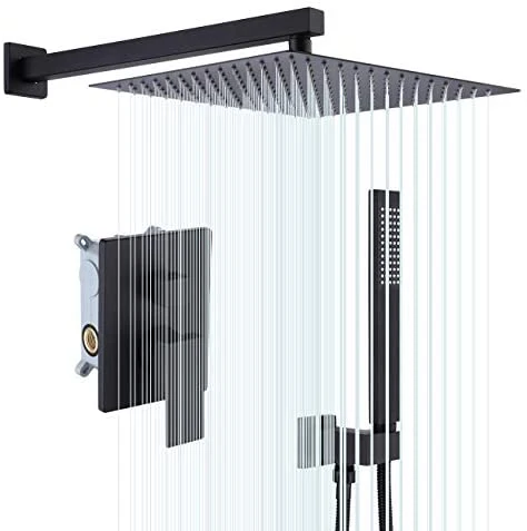 Sistema de Ducha KES con Cabezal de Ducha Rain de 12 Pulgadas