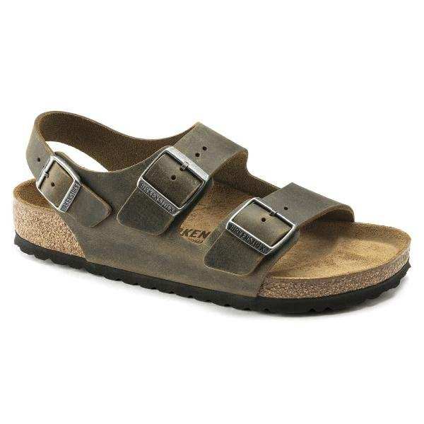 Milano Khaki Oiled Leather, Calzata Stretta