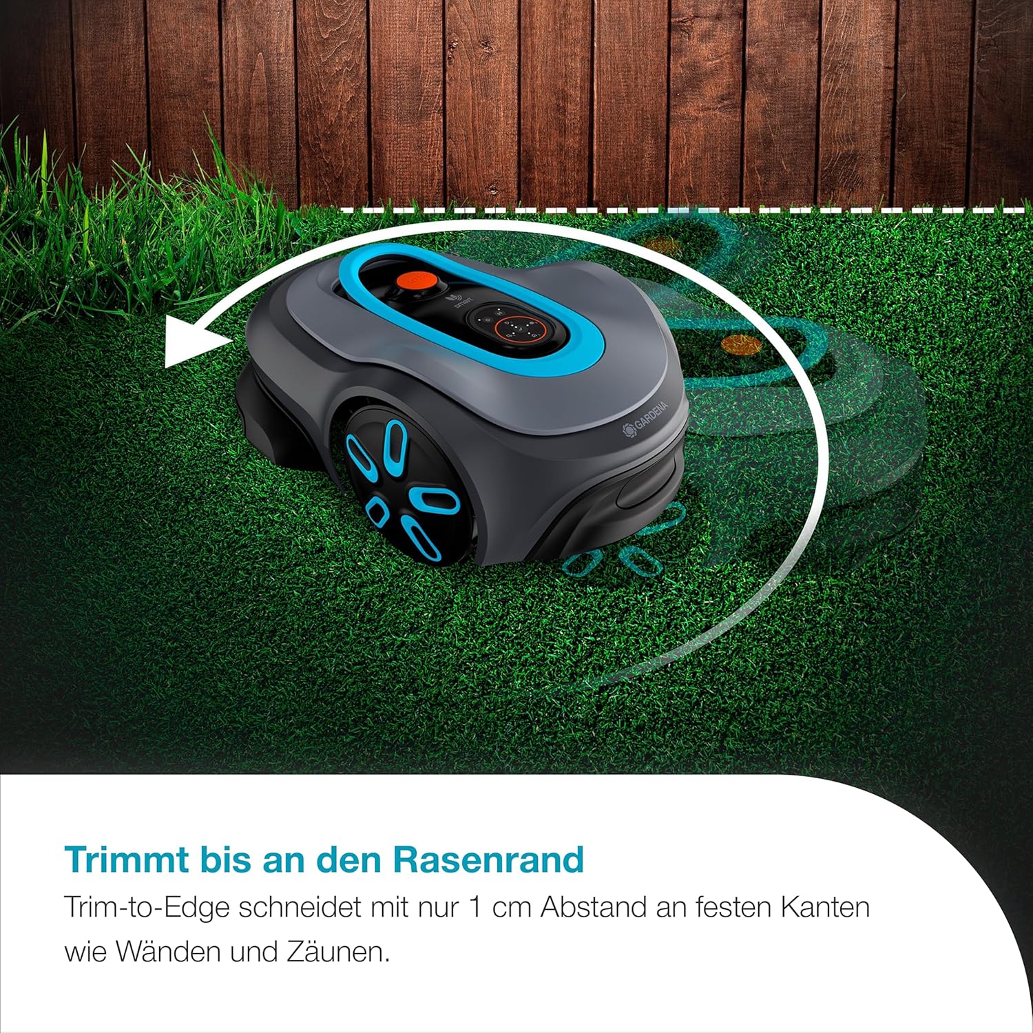 Gardena smart SILENO pro 600 m² Mähroboter, für Rasenflächen bis 600 m², LONA Intelligence, Trim-to-Edge, DuoConnect, leiser Betrieb, intelligenter Mäher mit App Steuerung (19802-20)