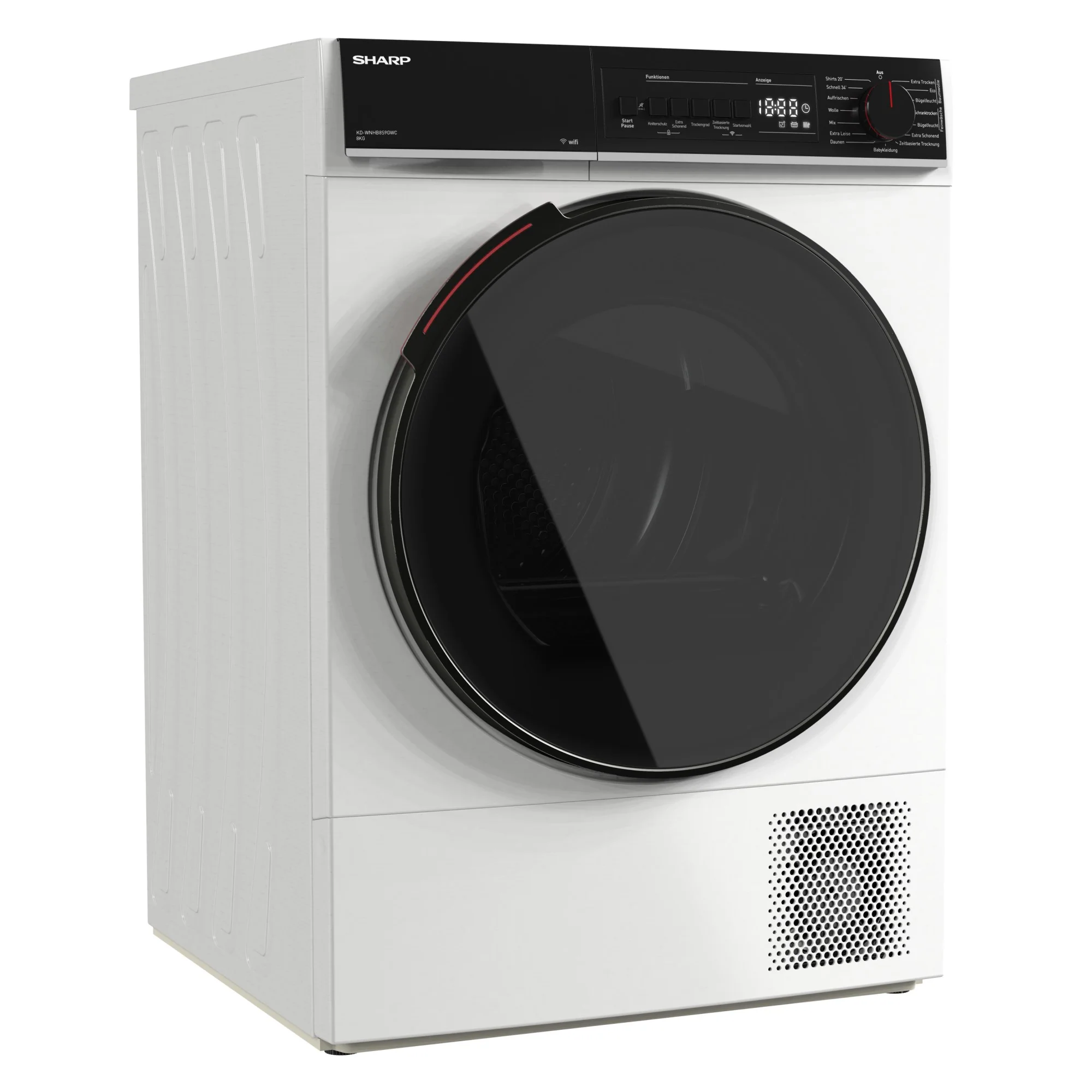 Sharp Wäschetrockner 8kg KD-WNHB8S9GWC-CH, Sensortrocknung