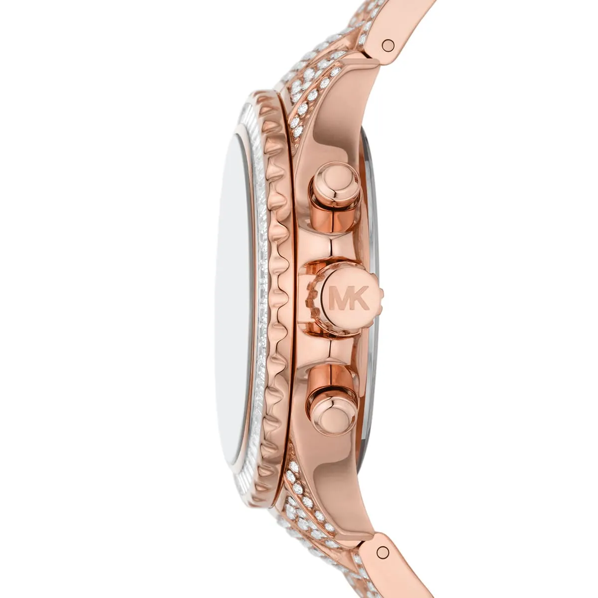 Michael Kors Everest Chronograph Rose Gold-Tone Crystal Women's Watch - MK7235