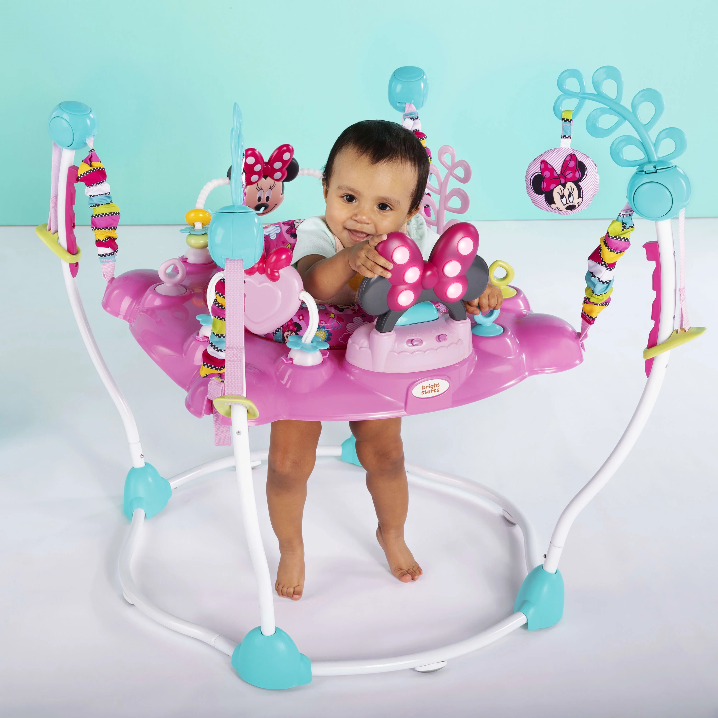 2025 Bright Starts Disney Baby Minnie Mouse PeekABoo transat d’activité avec lumières et musique, dès 6 mois