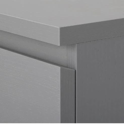 Cómoda MALM de 4 cajones IKEA, gris, 80x100 cm