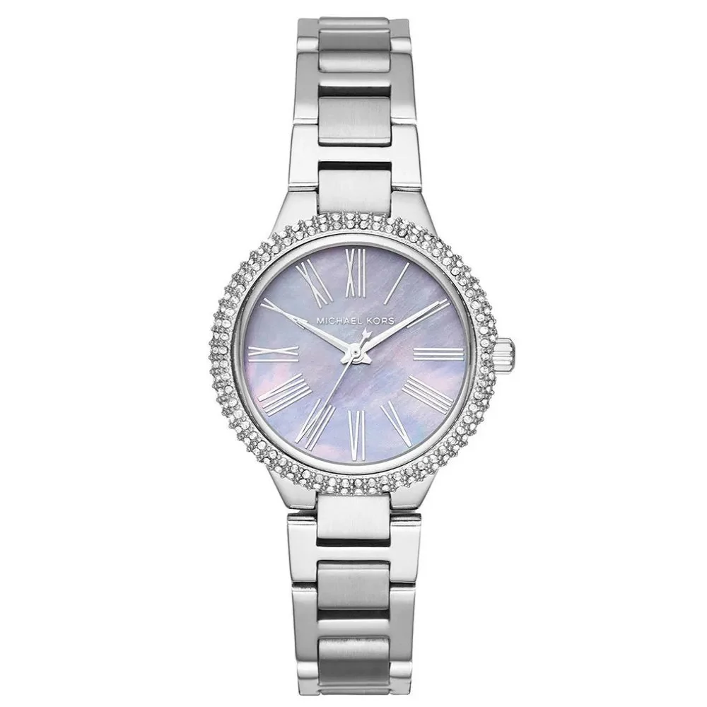 Michael Kors Mini Taryn Purple MOP Dial Silver Women's Watch - MK6562