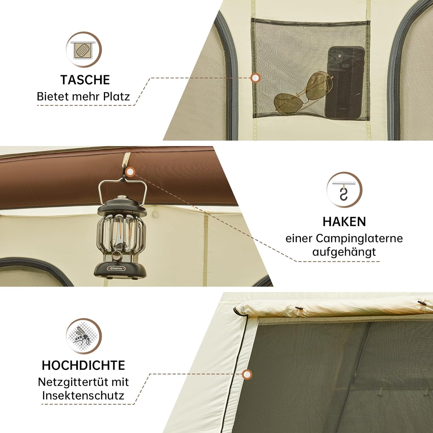 KingCamp Glamping Tent, Family Tent
