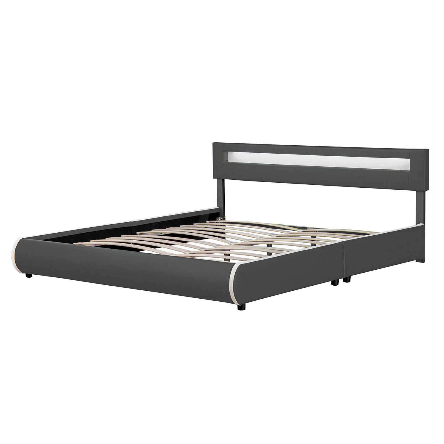 2025 Cama tapizada Sevilla 140x200 cm en blanco
