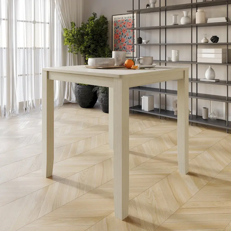 CraftPorch Modern Grey Counter Height Dining Table with Clean Lines