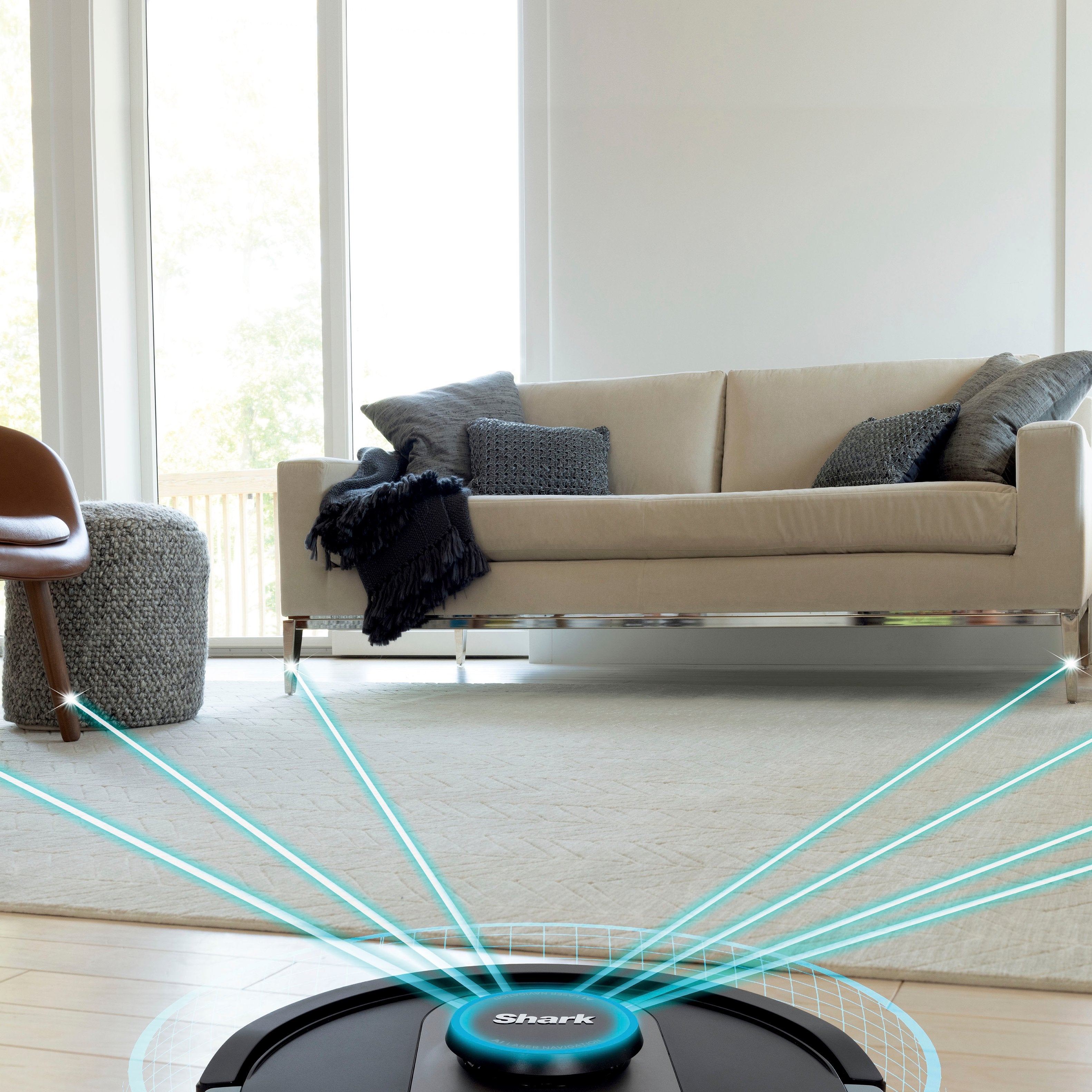 Shark - AI Ultra Robot Vacuum with Matrix Clean, Home Mapping, HEPA Bagless Self Empty Base, WiFI Connected - Black