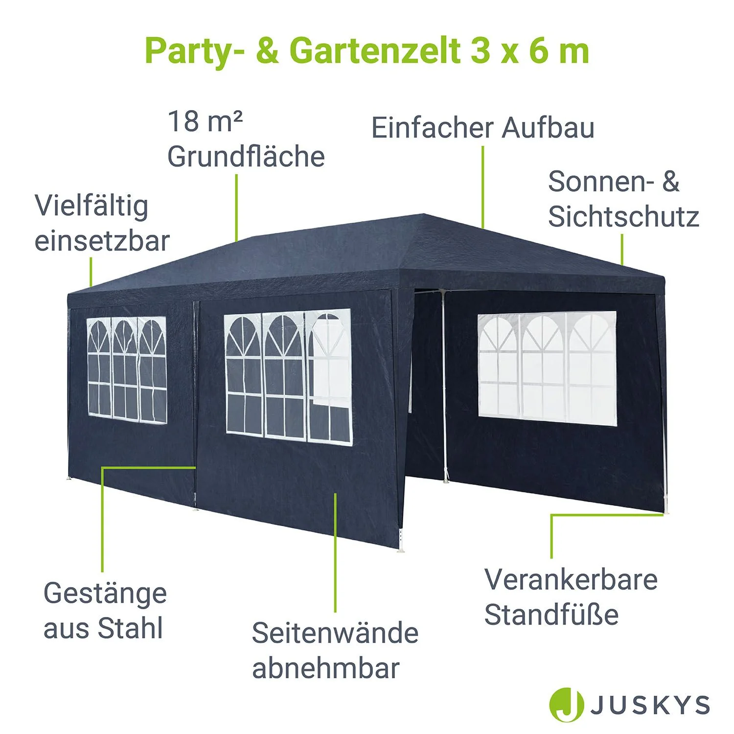 2025 Carpa de fiesta 3 x 6 m