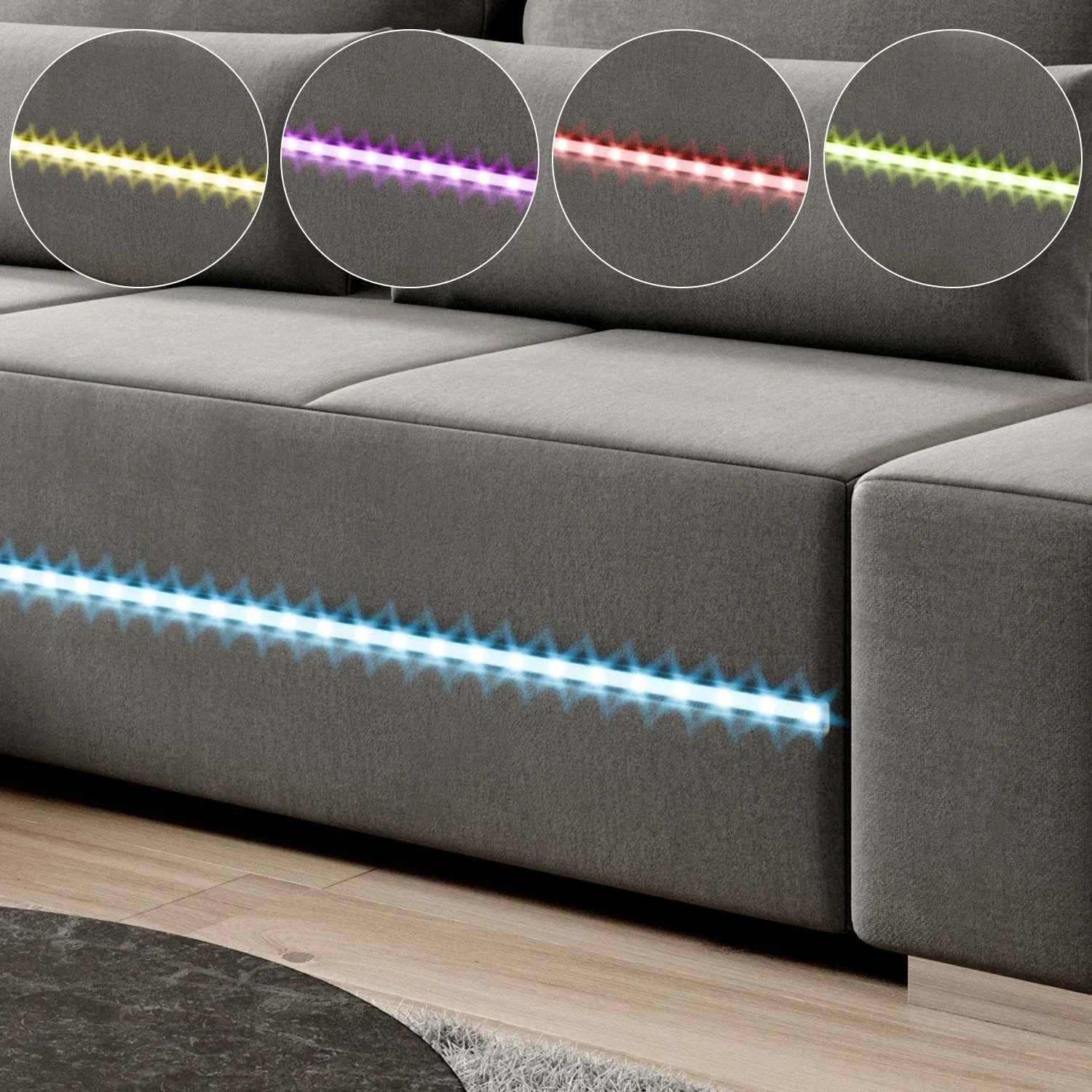 2025 Sofá Davos con LED