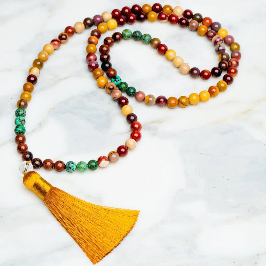 Set van 2 - Mala Ketting + Armband - Handgemaakt - Mookaiet & Turkoois - Balans