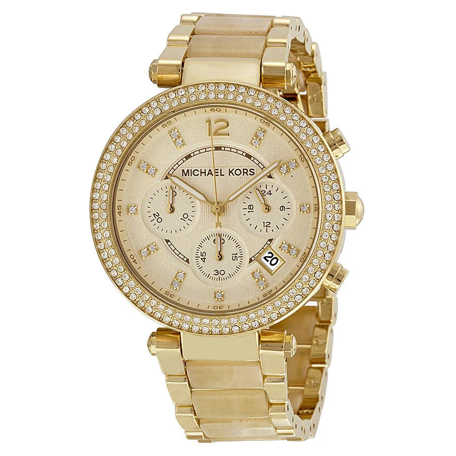 Michael Kors Parker Chronograph Gold-Tone Women's Watch - MK5632