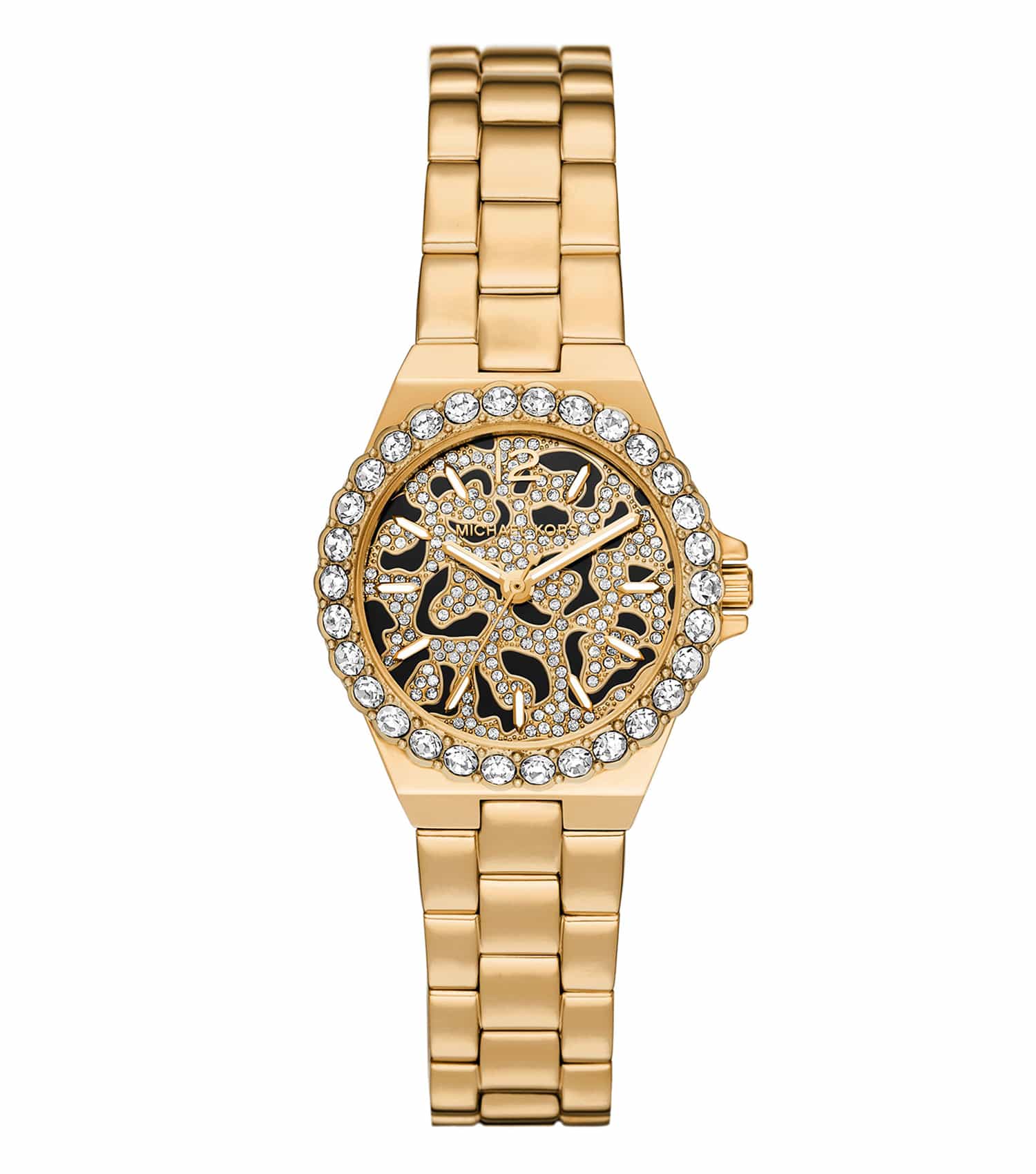 Michael Kors Mini Lennox Pavé Gold-Tone Women's Watch - MK7394