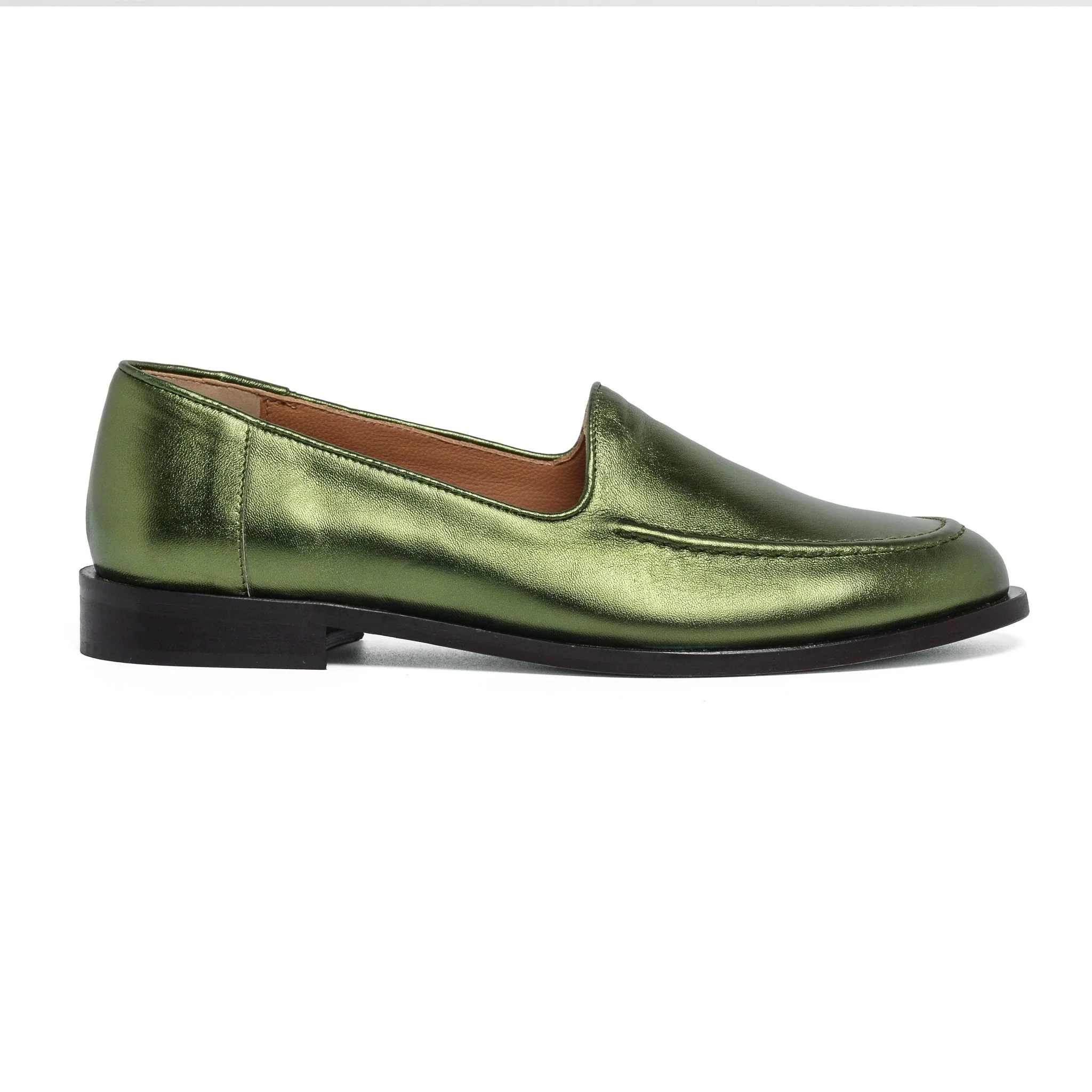 Mocassino Cosima nappa laminata military