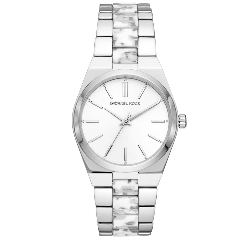 Michael Kors Channing White Dial Silver Women's  Watch - MK6649
