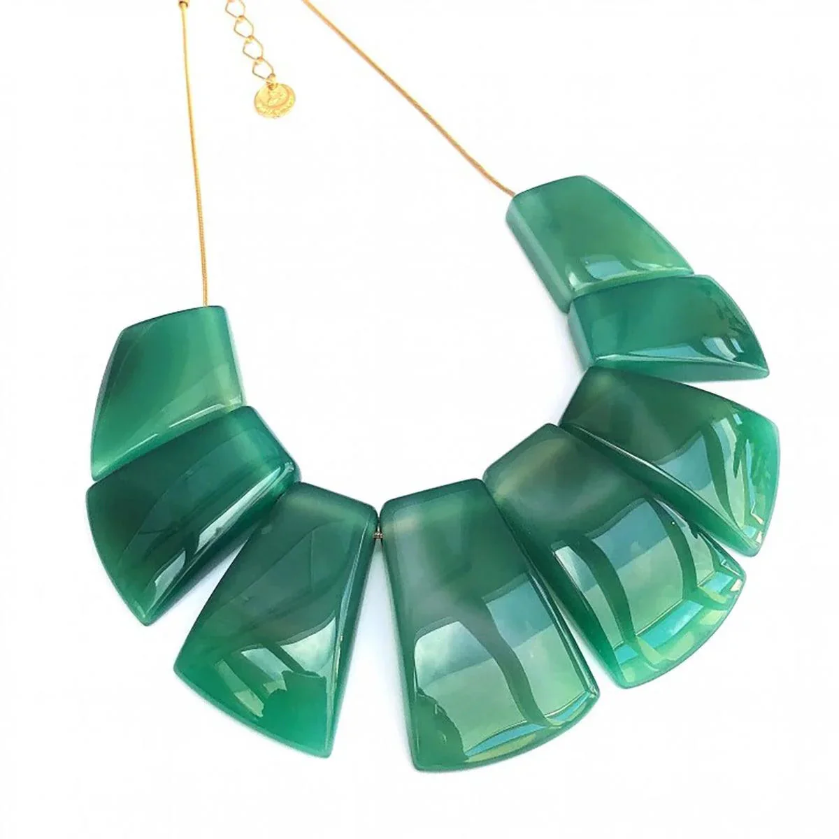 M?os da Terra Eight Stone Agate Necklace