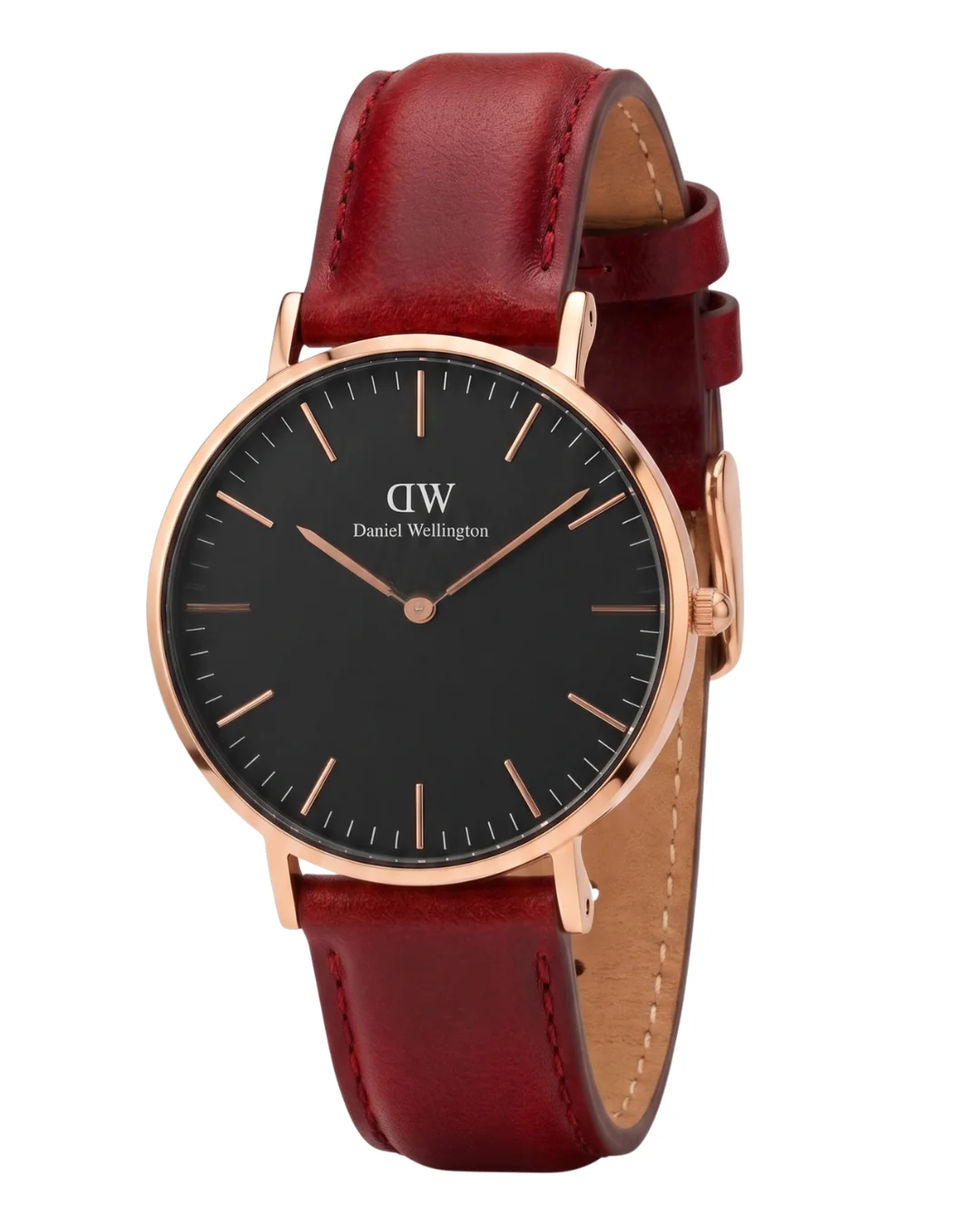 Daniel Wellington St. Mawes 28mm Black Dial Bondi Genuine Leather Women's Watch - DW00100221