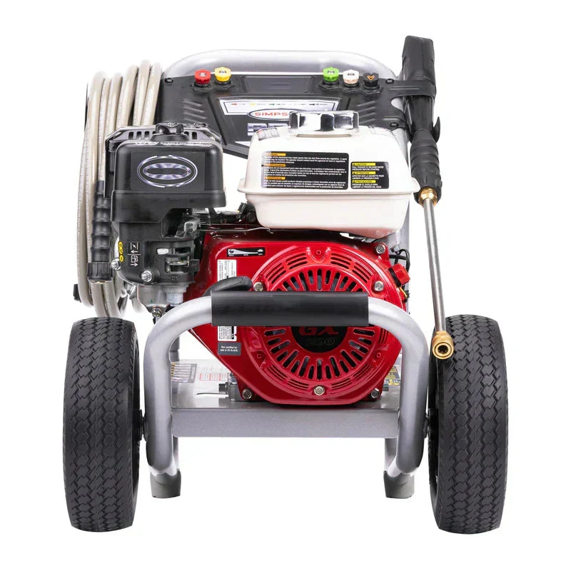 3700 PSI at 2.5 GPM with Triplex Pump Cold Water Professional Gas Pressure Washer **