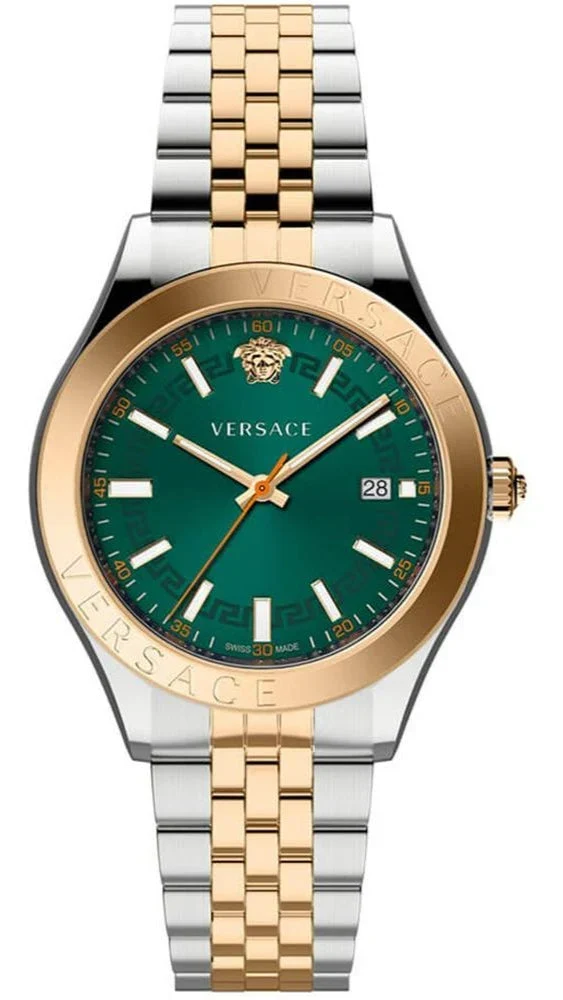 Versace Hellenium Quartz Green Dial Men's Watch VEVK01324