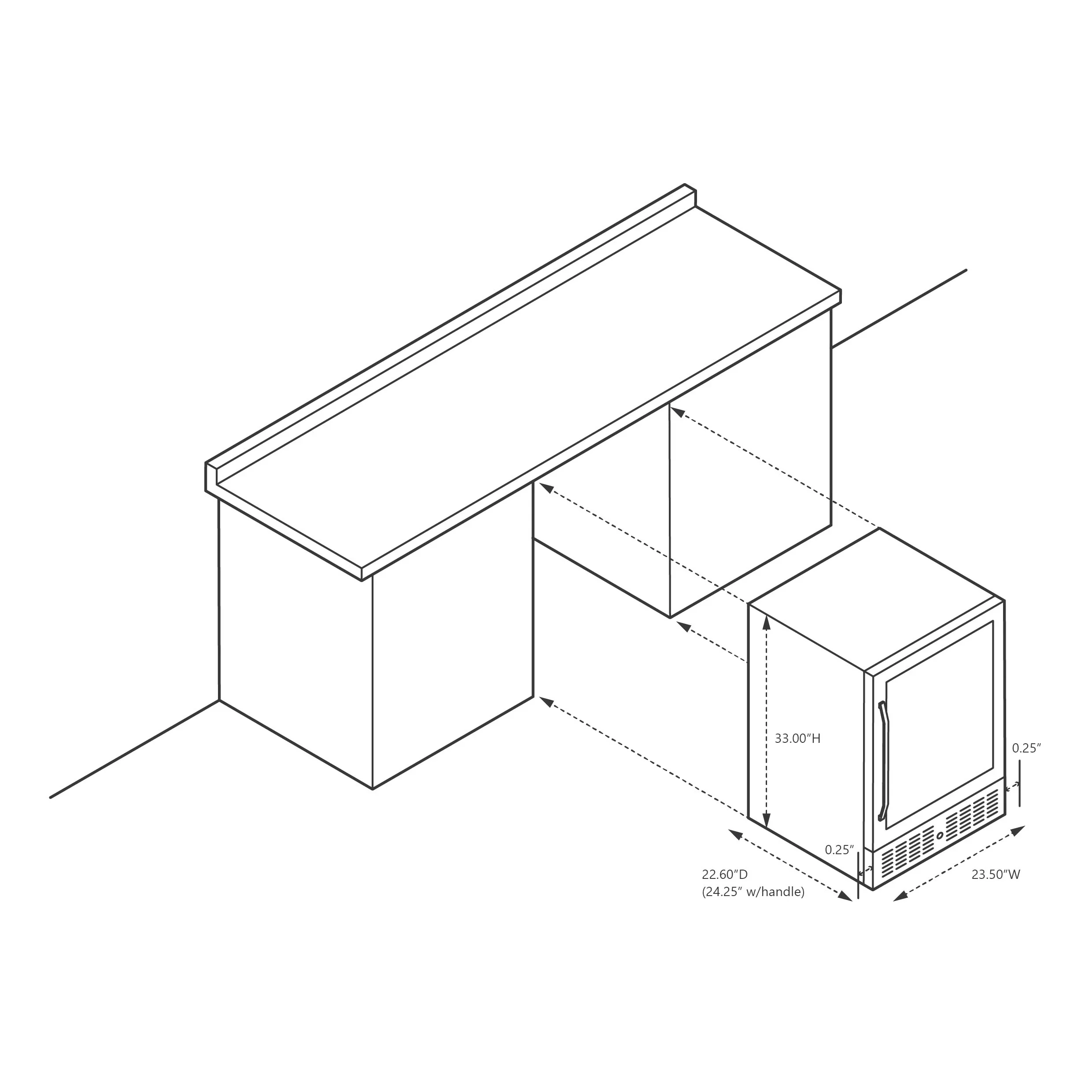 2025 Refrigerador Empotrable Newair® de 177 Latas – 24” – Acero Inoxidable Negro