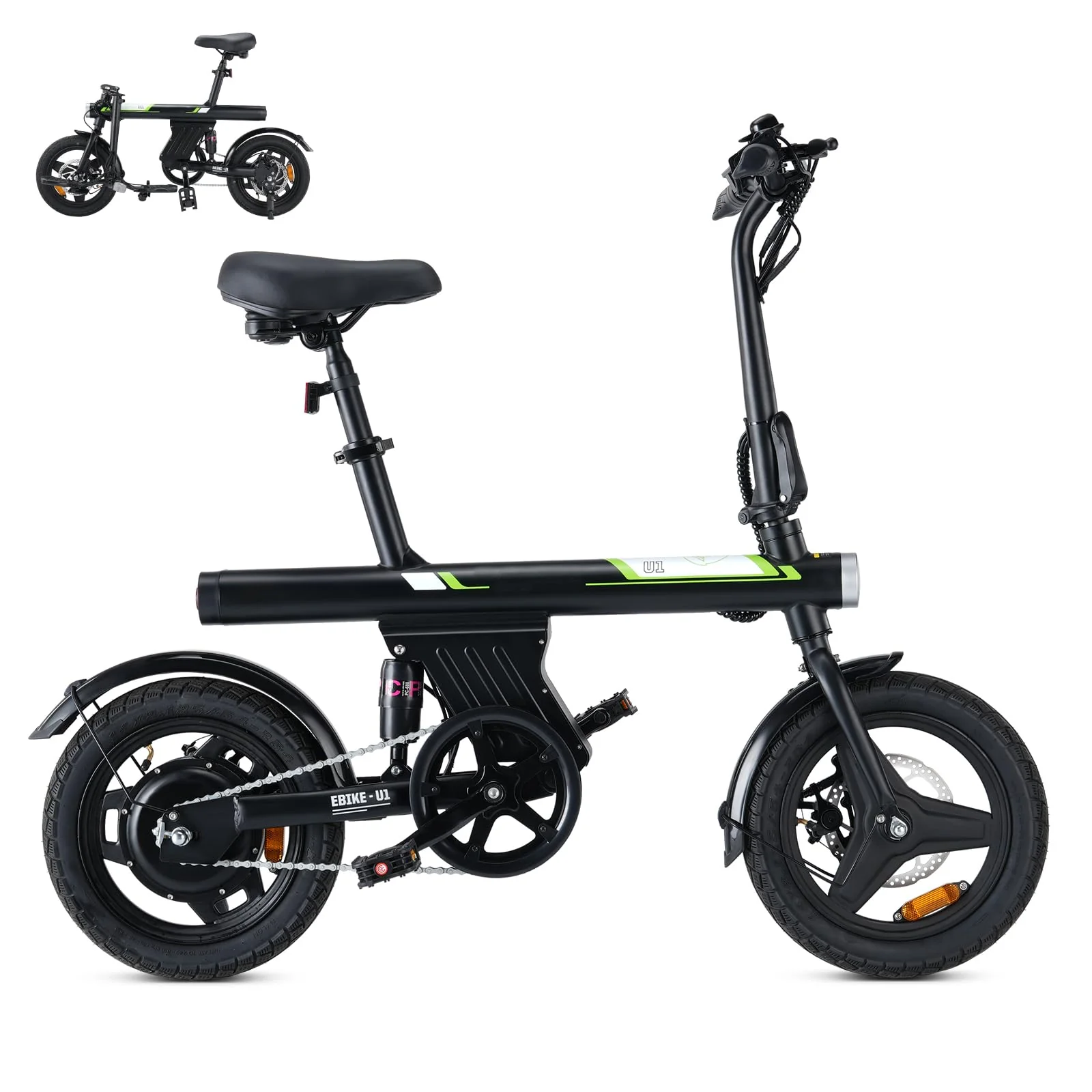 Finbike U1 Klapp-E-Bike 250W – 7-Gang, Pedelec, 14