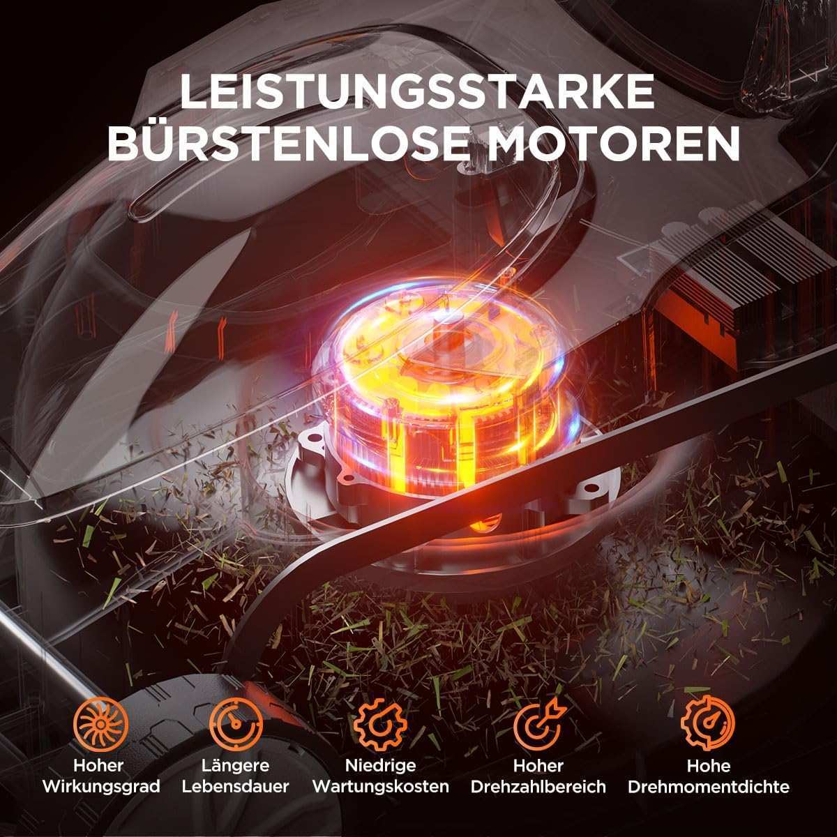 2025 Cortacésped inalámbrico U20 20V 33 cm brushless | Incluye 2 baterías SE de 4,0 Ah | Corte fácil hasta 400 m²
